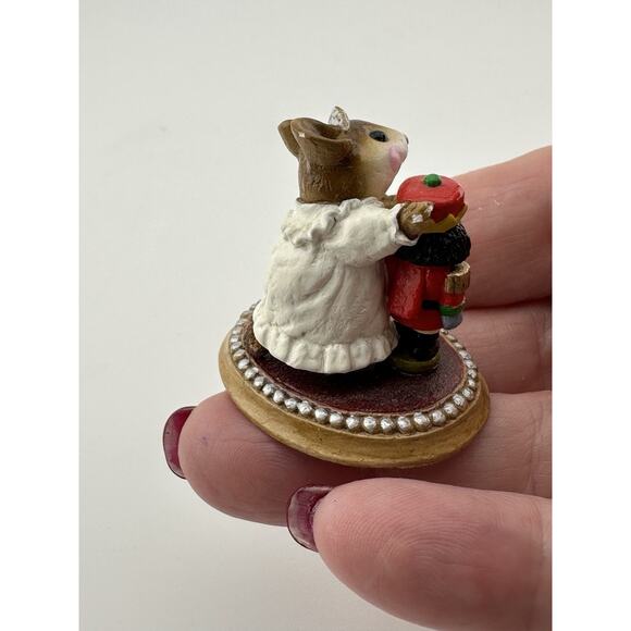Wee Forest Folk " The Nutcracker" Mouse M-174 1991 DP Red Nutcracker White Dress - Picture 5 of 9